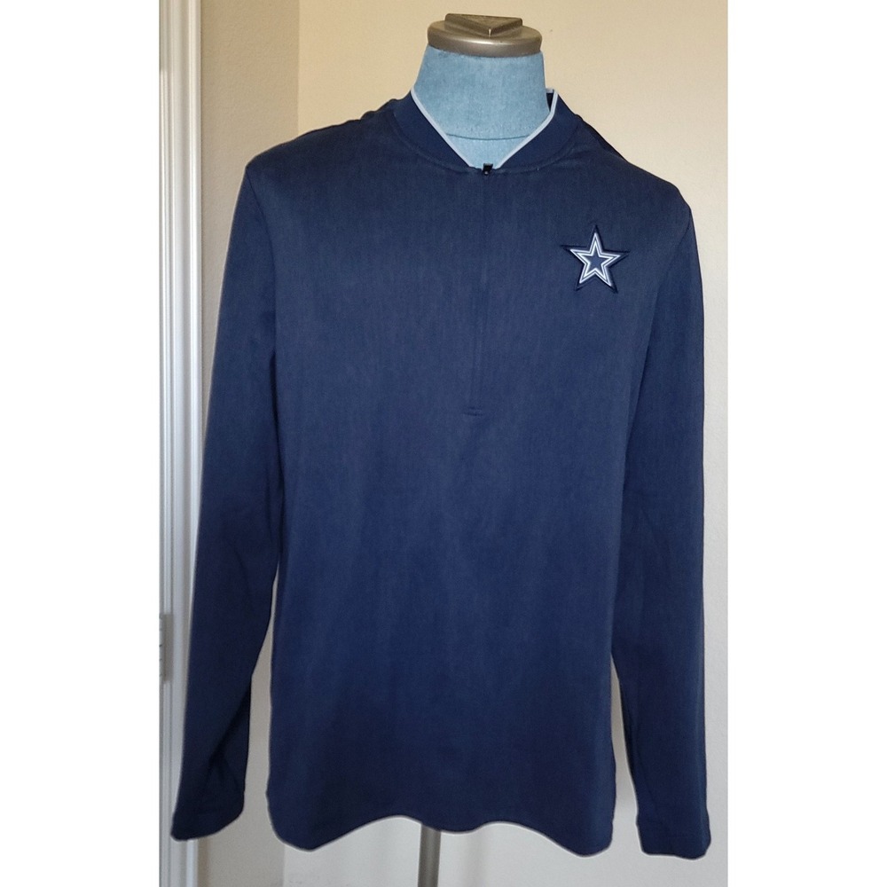 Nike Dallas Cowboys Men's NFL Team Apparel 1/4‎ Zip Pullover Long Sleeve Size L